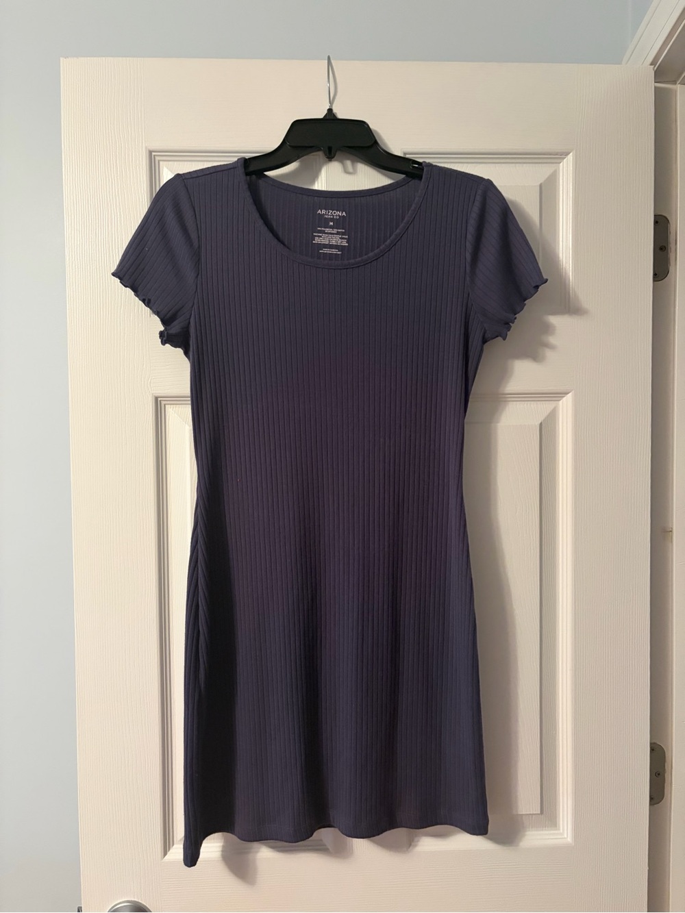 Arizona Jean Company Ribbed Mini Dress in blue/purple